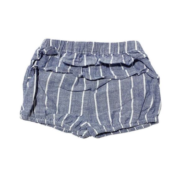 Oshkosh Baby Ruffle Bottom Striped Cotton Shorts Bloomers - Picture 1 of 2